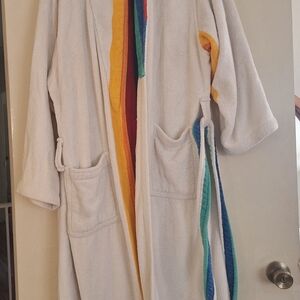Colorful Striped Bathrobe